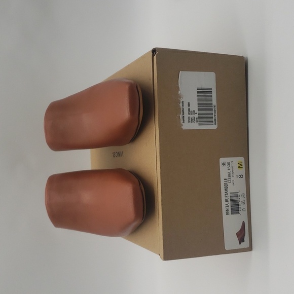 8- Vince Benita Women's Mules Genuine Leather Size 8 M NWT - Picture 5 of 10